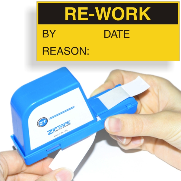 Re-Work Calibration Labels, Black On Yellow