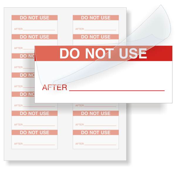 Do Not Use After: Date - Red