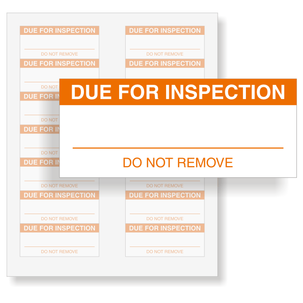 DUE FOR INSPECTION