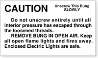 Packing Caution Label
