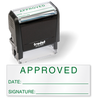 Approved Date Inspection Self Inking Stamp