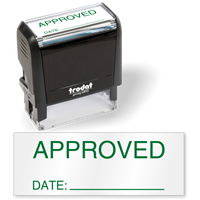 Approved Date Self Inking QC Stamp