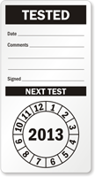 Punch Out Tested Label