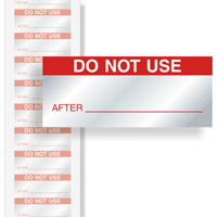 Do Not Use After: Date - Red
