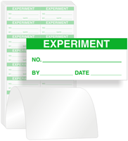 Experiment Calibration Labels, Green On White