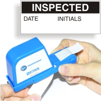 Inspected Calibration Labels, Black On White