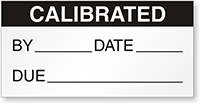 Calibrated: By/Date/Due - Black