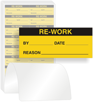 Re-Work Calibration Labels, Black On Yellow