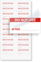 Do Not Use After: Date - Red