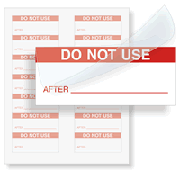 Do Not Use After: Date - Red
