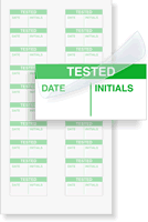 ½” x 1” Mini Calibration Label