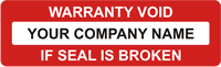 Warranty Void If Seal Broken Label