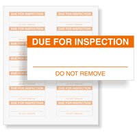 DUE FOR INSPECTION