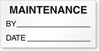 Maintenance: By/Date - Black