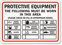 Protective Equipment Sign