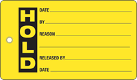 Hold Plastic Vinyl Inspection Tag