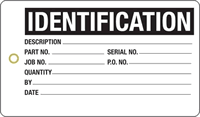 Identification Plastic Tags, Vinyl Inspection Tag