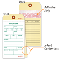 Heavy Manila Cardstock Inventory Tag Copy
