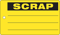 Scrap Vinyl Inspection Tag