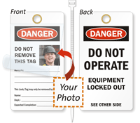 Do Not Operate Self-Laminating Tag