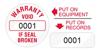 Circular Custom Tamper Seals