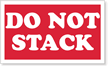 Do Not Stack Label