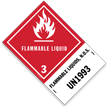 Over 40 common hazardous materials commodities are available in DOT labels with the UN number preprinted. These shipping labels save you time.