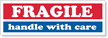 Order many rolls of fragile labels at one time to save. These labels fit well on envelopes and small shipments.