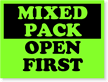 Mixed Pack Open First Label