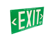 1 Sided, Green Background. Glowing letters