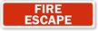 Fire Escape Label