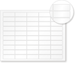 Sheets of TattleTale Vinyl Labels - ¾ in. x 2 in. (50 Labels / Sheet)