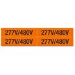 Voltage Marker Label, Medium, 1 Card/Pack
