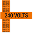240 Volts, Small (1/2 in. x 2-1/4 in.)
