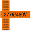 Voltage Marker Label, Small, 1 Card/Pack