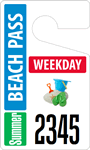 Plastic ToughTags™ for Beach Parking Permits
