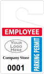 Plastic ToughTags™ for Employee Parking Permits