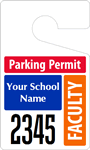 Plastic ToughTags™ for Faculty Parking Permits