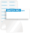 Batch No. Calibration Labels, Blue On White