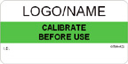 Calibrate Before Use Label [add name/logo]