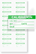 Calibration: ID#/By/Date/Due - Green