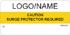 Caution - Surge Protector Required Label