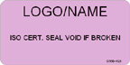 ISO Certification Seal, Void if Broken Label
