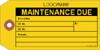 Custom Maintenance Due Label [add name or logo]