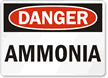 Danger Ammonia Sign