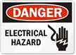 Danger Electrical Hazard Sign
