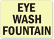 Eyewash Fountain Sign
