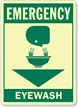 Emergency Eye Wash Sign