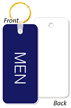 MEN Bathroom Keychain, 1-3/4 in. x 4 in.