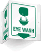 Projecting Eye Wash Sign